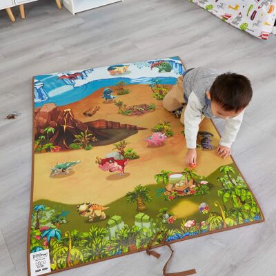 Tapete de juego interactivo de dinosaurios para niños