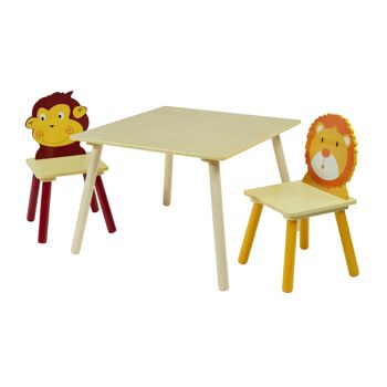 Ensemble table et 2 chaises Jungle 3