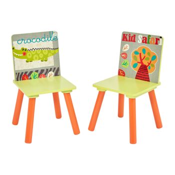Ensemble table et chaises carrées Kid Safari 5