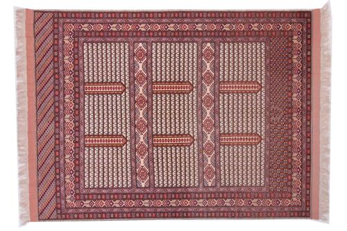 Afghan Mauri Kabul 281x217 Handgeknüpft Teppich 220x280 Mehrfarbig Geometrisch Muster