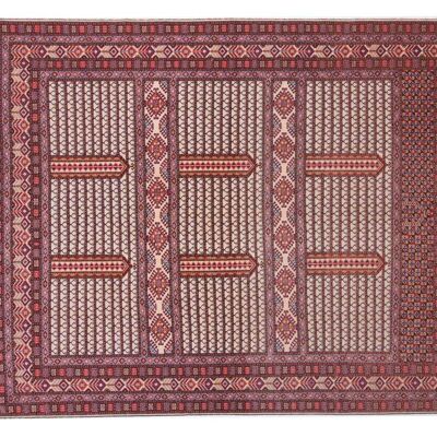 Afghan Mauri Kabul 281x217 Handgeknüpft Teppich 220x280 Mehrfarbig Geometrisch Muster
