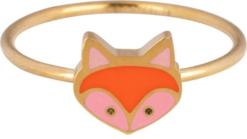 Fox Gold steel Children's ring