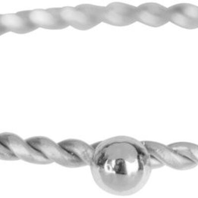 Dot Twisted Ring Steel