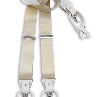 Sir Redman deluxe suspenders Satin beige