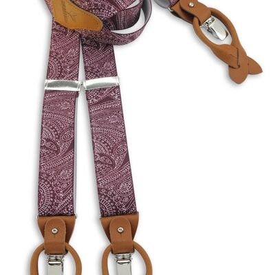 Sir Redman deluxe suspenders Paisley Sketch