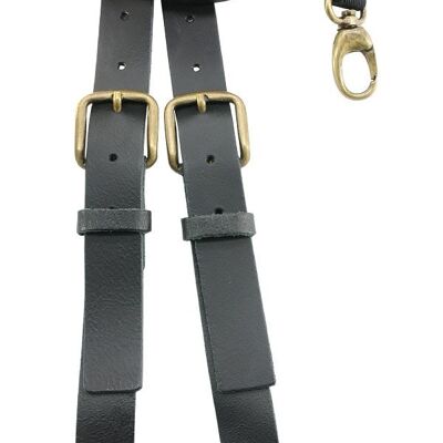 Sir Redman sturdy leather WORK suspenders black