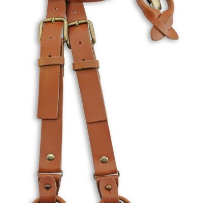 Sir Redman WORK suspenders cognac leather