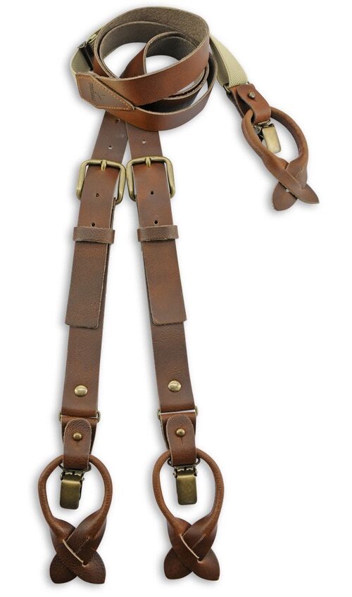 Sir Redman WORK suspenders brown leather