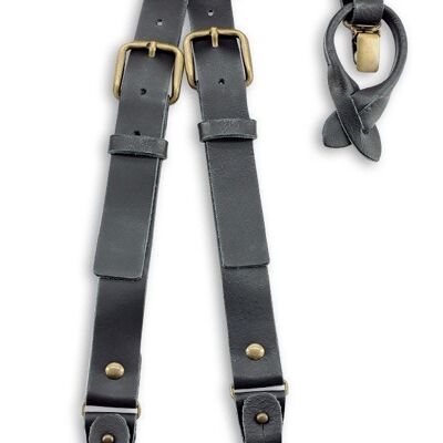 Sir Redman WORK suspenders black leather