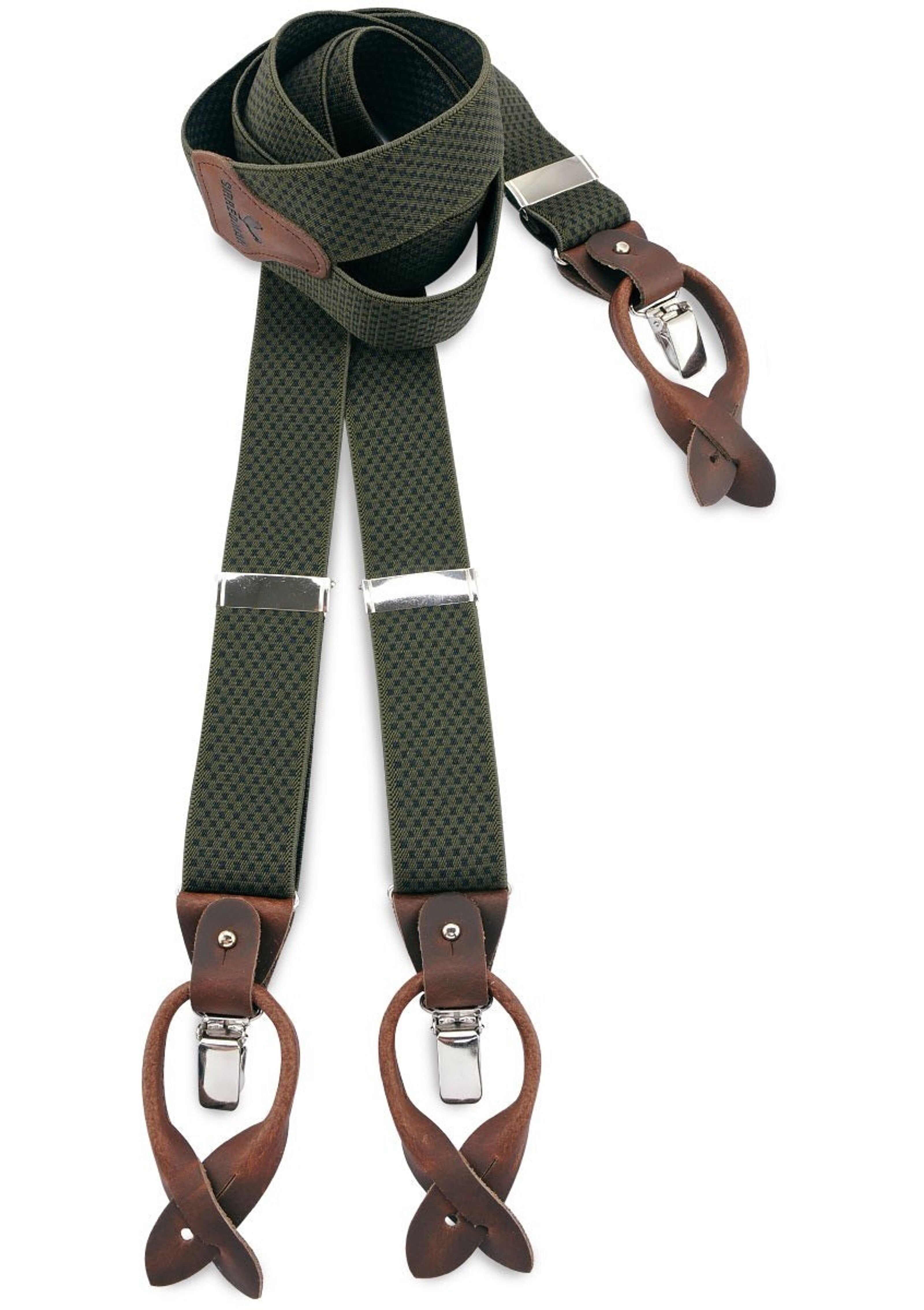 Sir Redman deluxe suspenders Paisley Sketch mauve, Suspenders