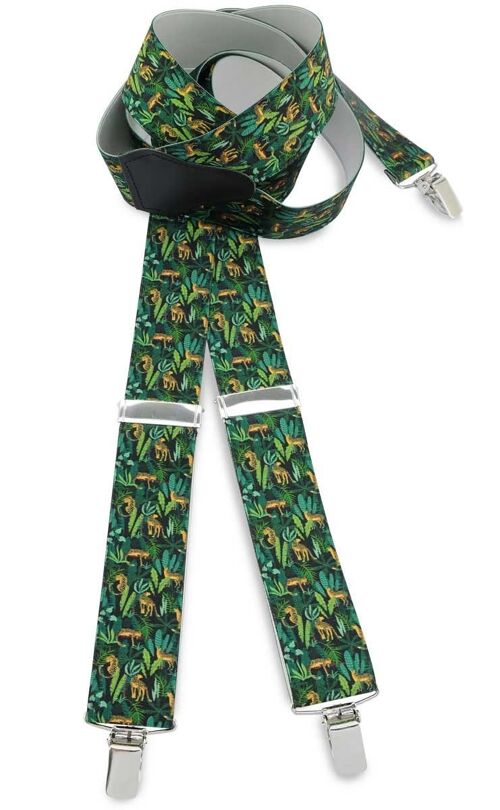 Sir Redman suspenders Jungle Leopard