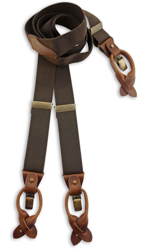 Sir Redman deluxe suspenders Essential brown