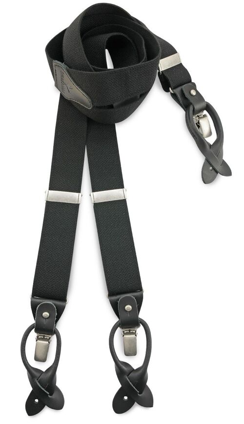 Sir Redman deluxe suspenders Essential black