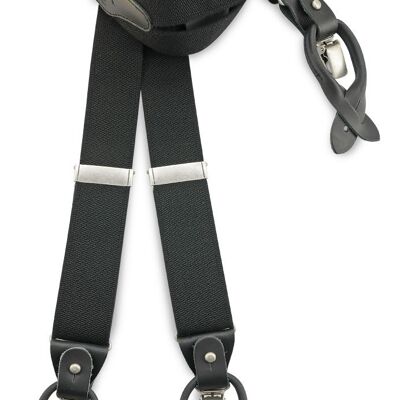 Sir Redman deluxe suspenders Essential black