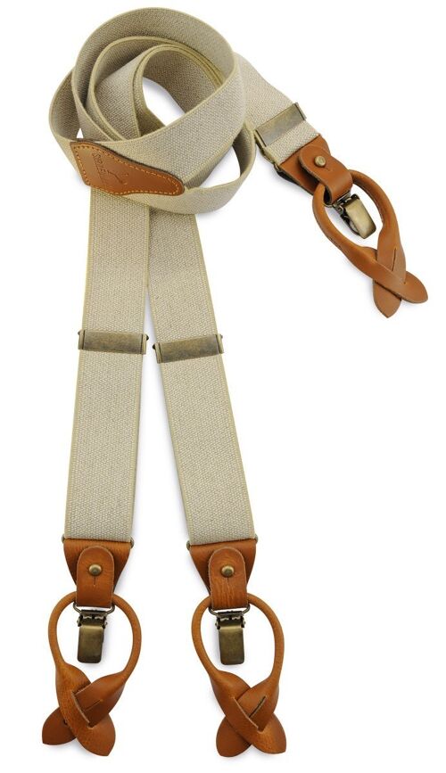 Sir Redman  suspenders Essential ecru