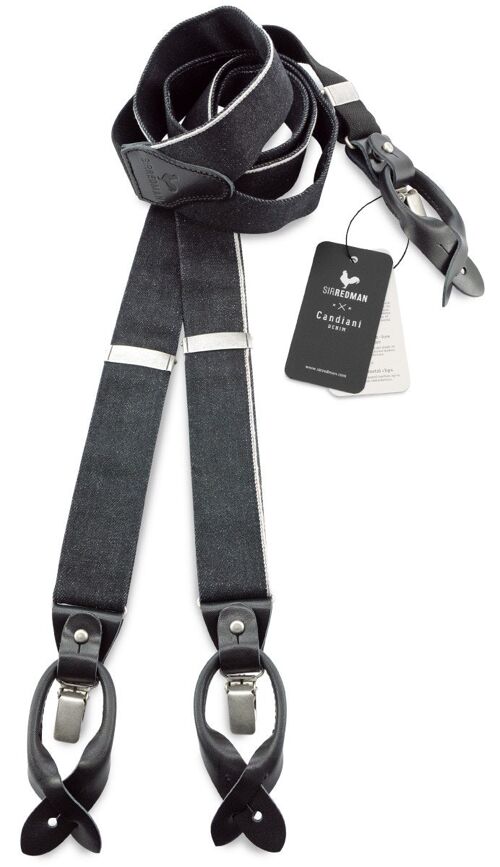 Sir Redman deluxe suspenders Black Jack