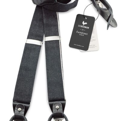 Sir Redman deluxe suspenders Black Jack