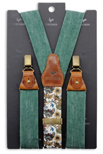 Buy wholesale Sir Redman deluxe suspenders Matrimonio verde