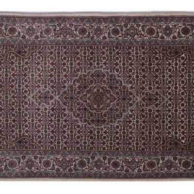 Tabriz 14/70 157x84 alfombra anudada a mano 80x160 alfombra oriental gris pelo corto Orient
