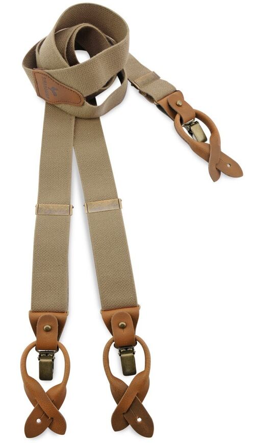 Sir Redman deluxe suspenders Essential light brown