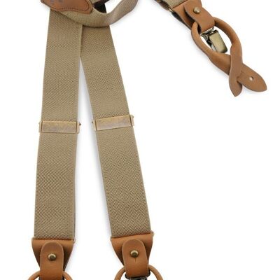Sir Redman deluxe suspenders Essential light brown
