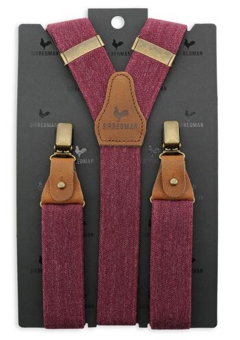 Bretelles deluxe Sir Redman Denim Urban bordeaux 2