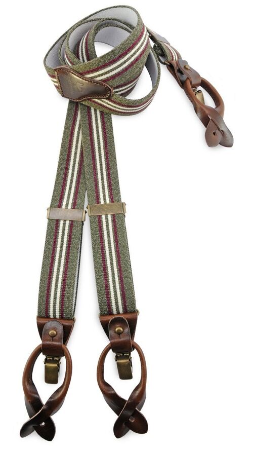 Sir Redman  suspenders Dock Worker green