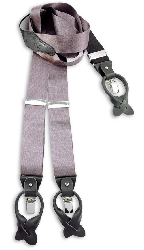 Sir Redman deluxe suspenders Satin mauve