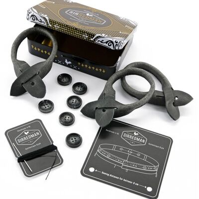 Set d'accessoires bretelles Sir Redman gris