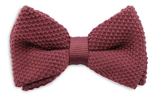 Sir Redman knitted kids bow tie mauve