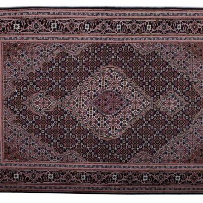 Persian Tabriz 150x107 Tapis noué main 110x150 Gris Motif Géométrique Pile Courte