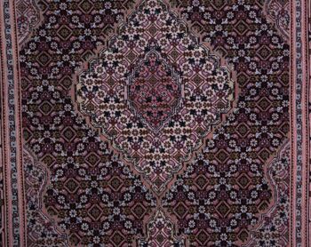Persian Tabriz 150x107 Tapis noué main 110x150 Gris Motif Géométrique Pile Courte 5