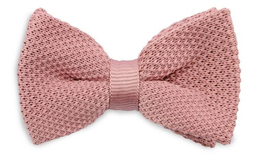 Sir Redman knitted kids bow tie soft pink