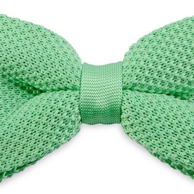 Sir Redman knitted bow tie mint green