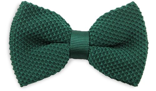 Sir Redman knitted bow tie bottle green