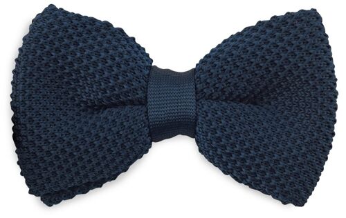 Sir Redman knitted bow tie dark blue