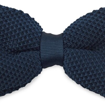 Sir Redman knitted bow tie dark blue