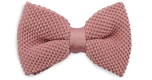 Sir Redman knitted bow tie soft pink