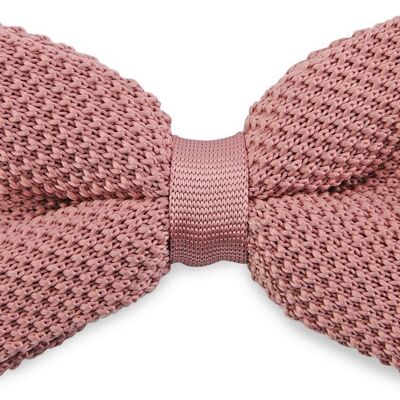 Sir Redman knitted bow tie soft pink