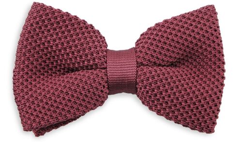 Sir Redman knitted bow tie mauve