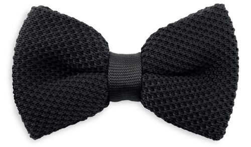 Sir Redman knitted bow tie black