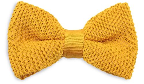 Sir Redman knitted bow tie ochre