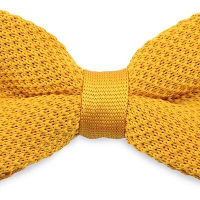 Sir Redman knitted bow tie ochre