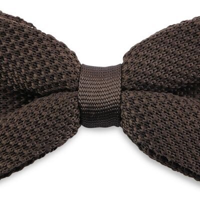 Sir Redman knitted bow tie dark brown