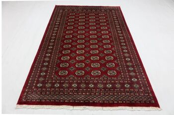 Tapis Pakistan Boukhara 240x158 noué main 160x240 rouge oriental, poils courts, orient 2