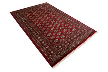 Tapis Pakistan Boukhara 240x158 noué main 160x240 rouge oriental, poils courts, orient 3