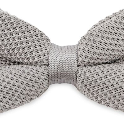 Sir Redman knitted bow tie grey