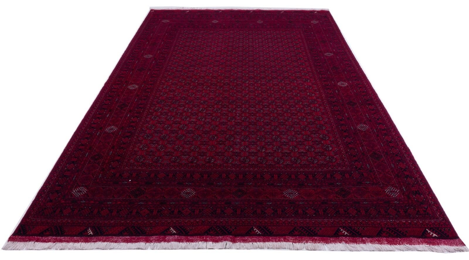 Afghan oriental carpet 288x190 hand-knotted carpet 190x290 red oriental, short pile