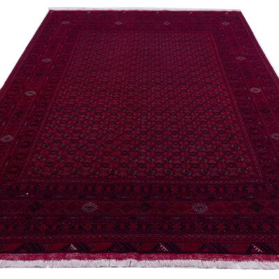 Afghan oriental carpet 288x190 hand-knotted carpet 190x290 red oriental, short pile