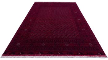 Tapis oriental afghan 288x190 tapis noué main 190x290 rouge oriental, poils courts 1